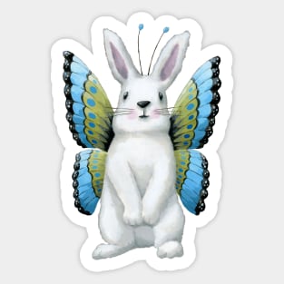 Winged Bunny Sticker